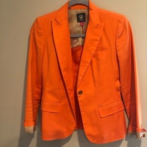 Vince Camuto Tangerine Orange Blazer Jacket Size 2P